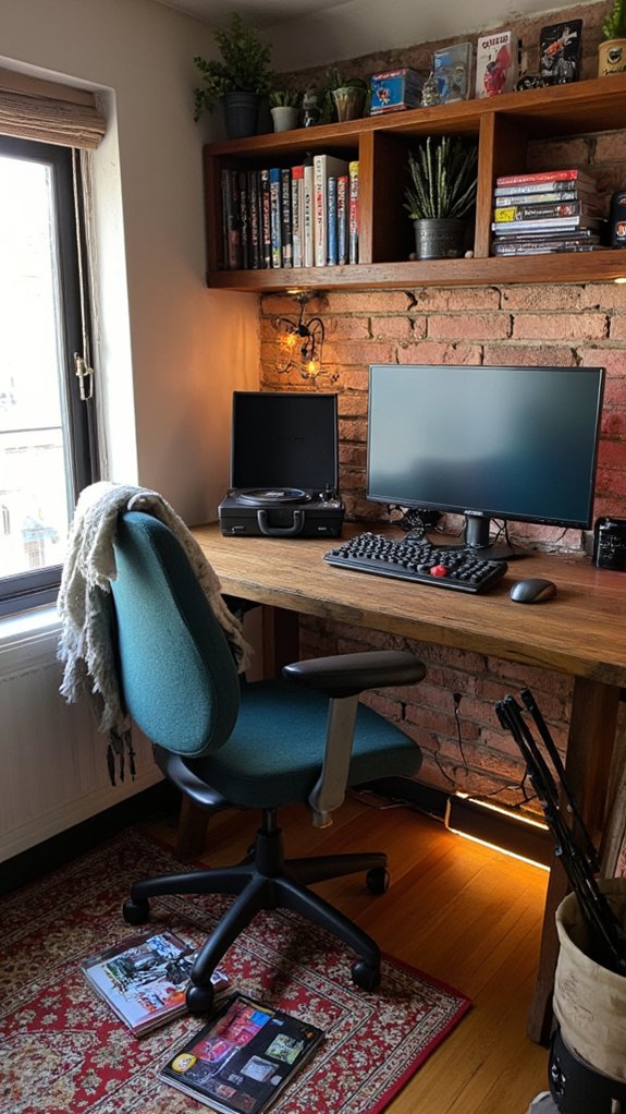 dedicated gaming corner setup