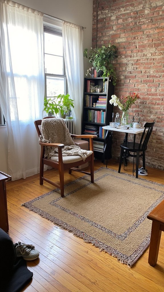 define spaces with rugs