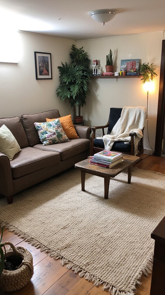 define spaces with rugs