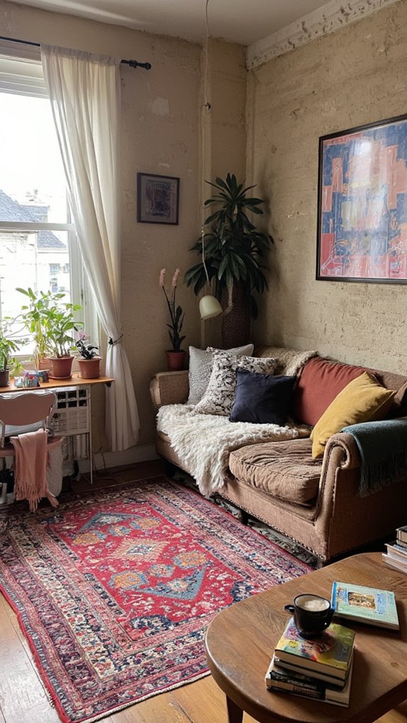 define spaces with rugs