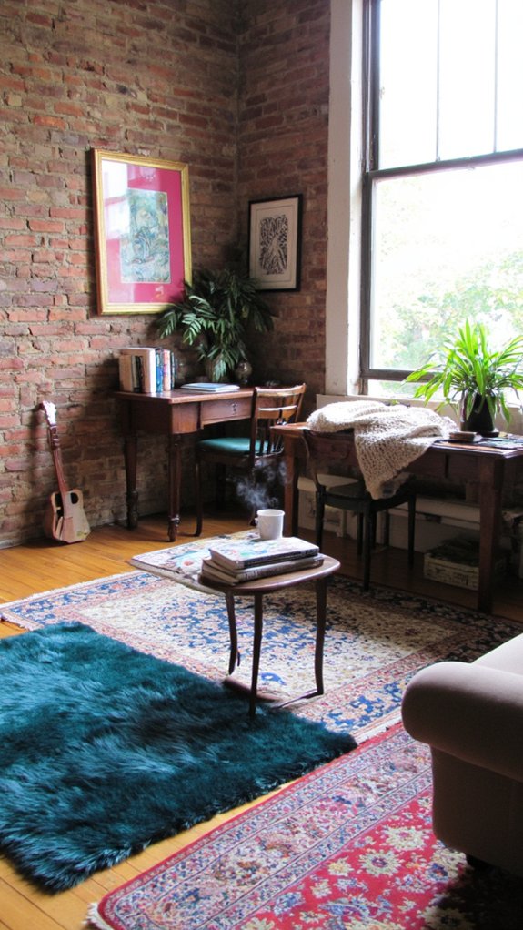 define spaces with rugs