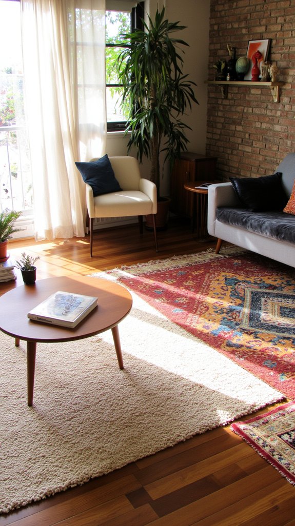 define spaces with rugs