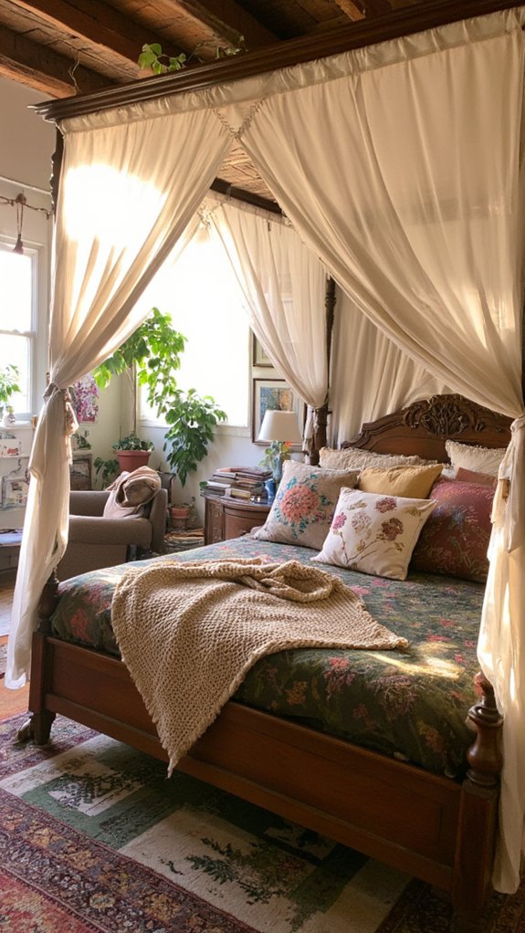 dreamy boho canopy bed