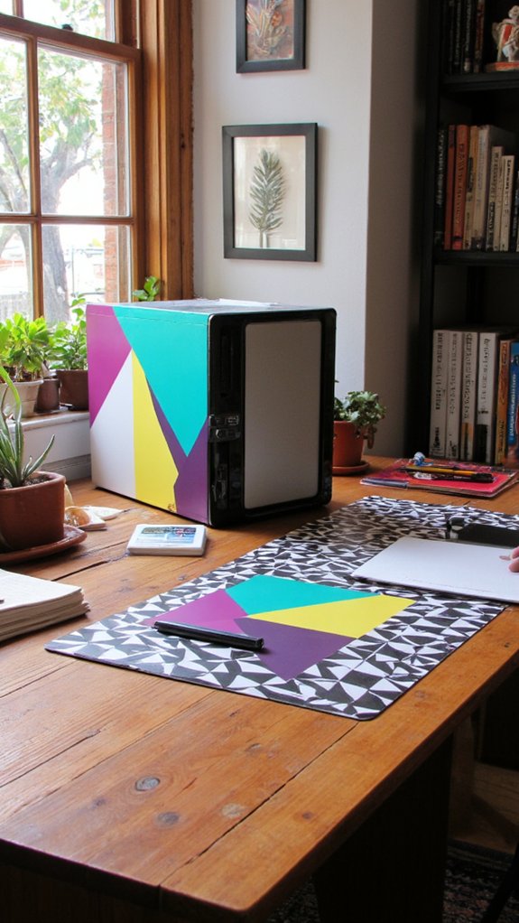 dynamic geometric desk decor