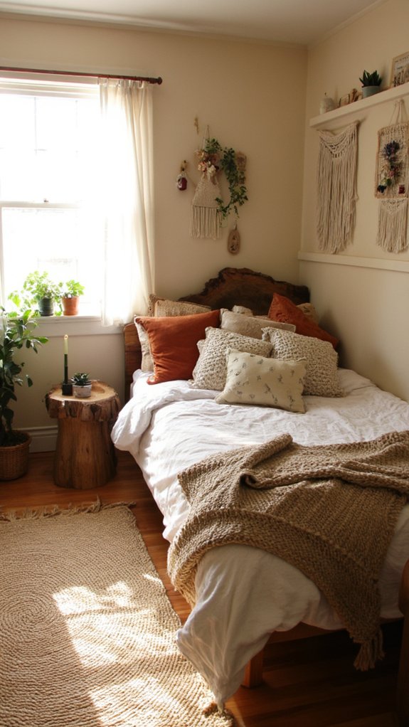 earthy colors create calm