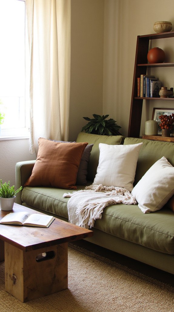 earthy tones and textures