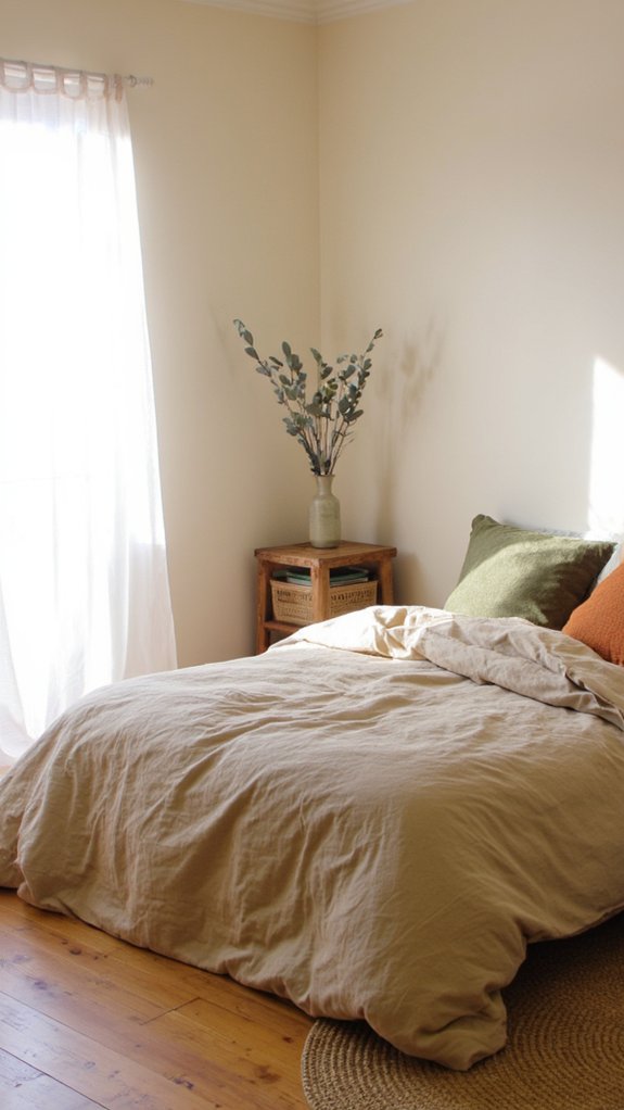 earthy tones create calm