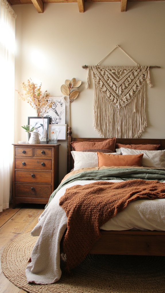 earthy tones for warmth