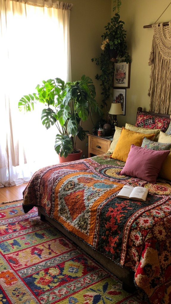 eclectic boho pattern layering