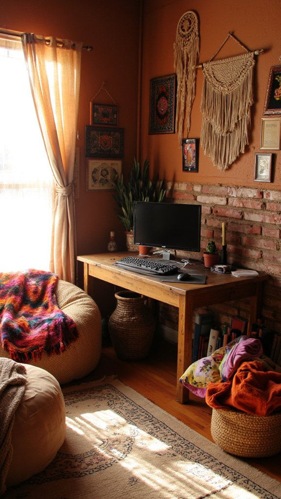 eclectic cozy gaming retreat