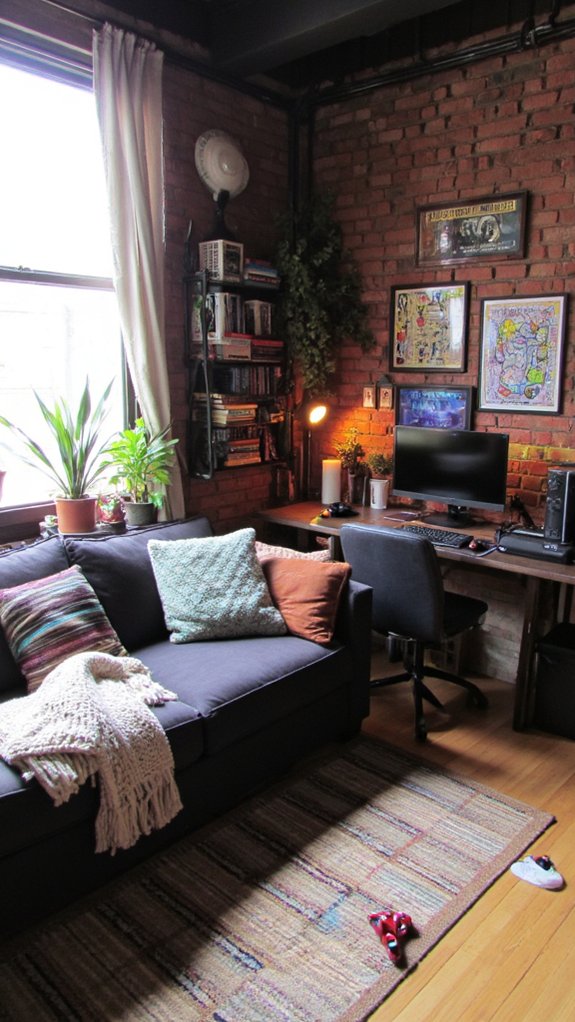 eclectic gaming room sanctuary