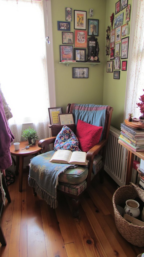 eclectic literary sanctuary created