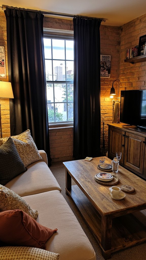 elegant blackout curtains enhance