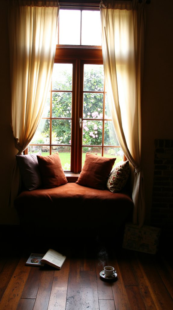 elegant cozy reading nook