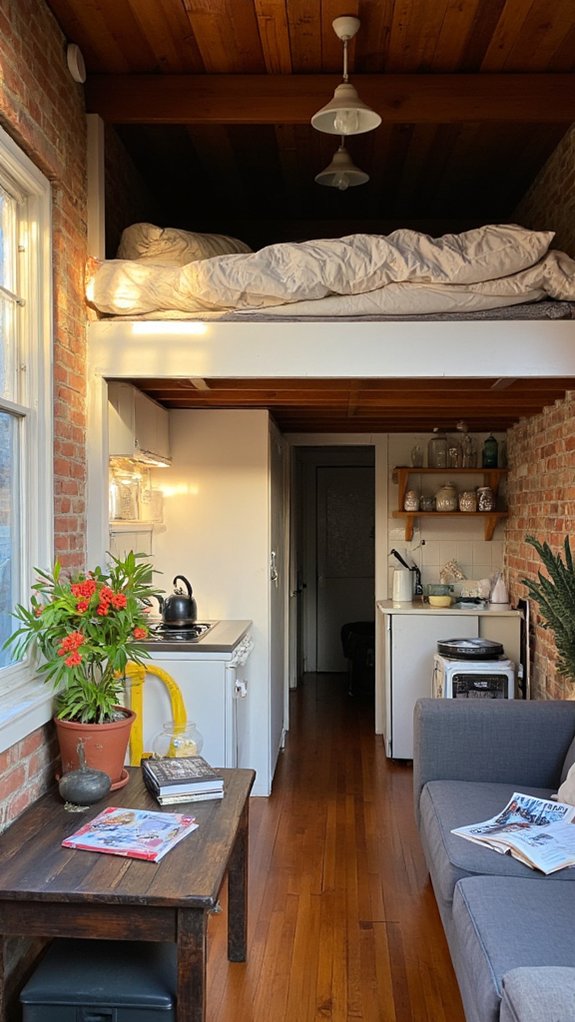 elevated loft enhances functionality