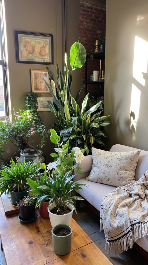 enhance decor with plants