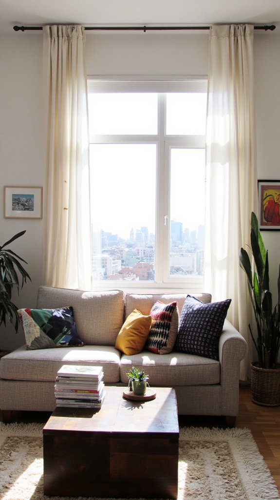 enhancing views with curtains