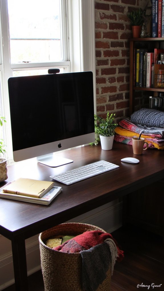 ergonomic workspace for comfort