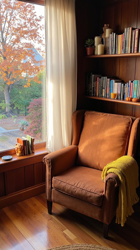 fall themed bookends for decor