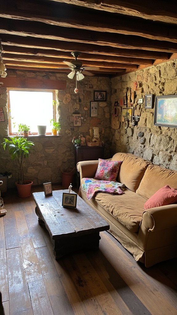 family photos and art