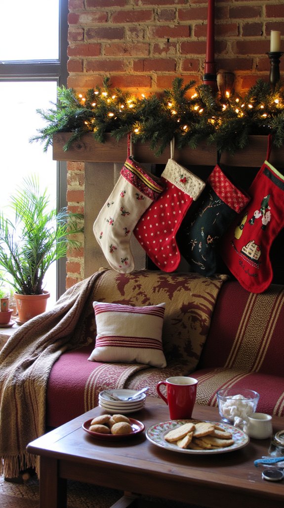 festive colorful stocking charm