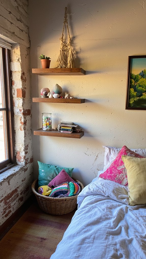 floating shelves for display