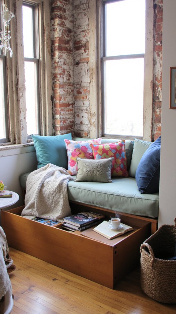 functional cozy reading nook