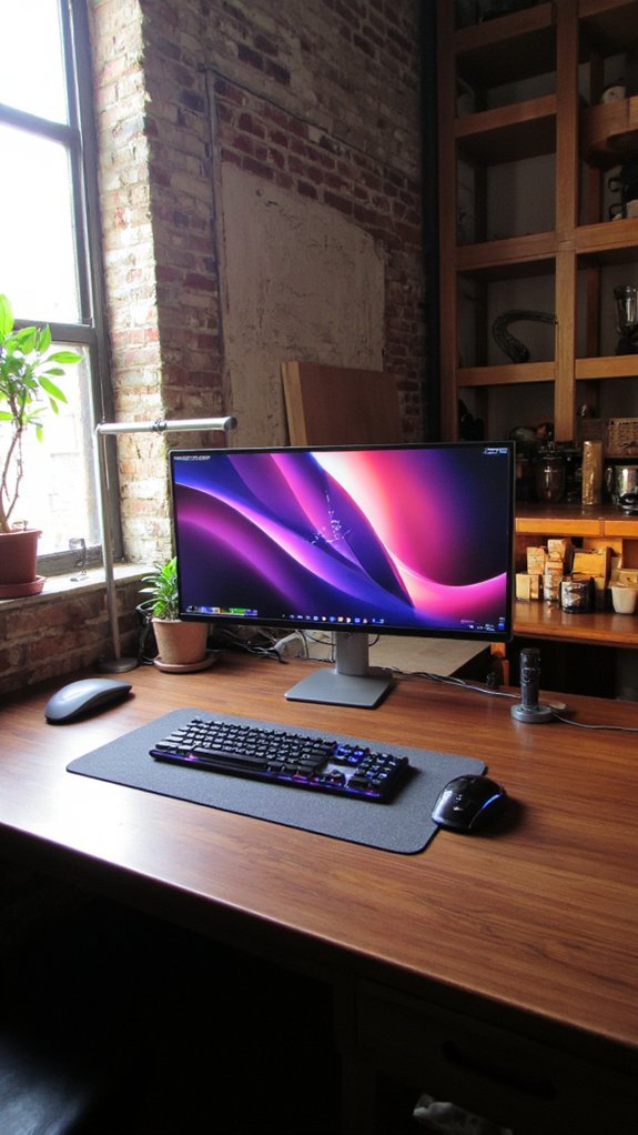 futuristic ergonomic tech workspace