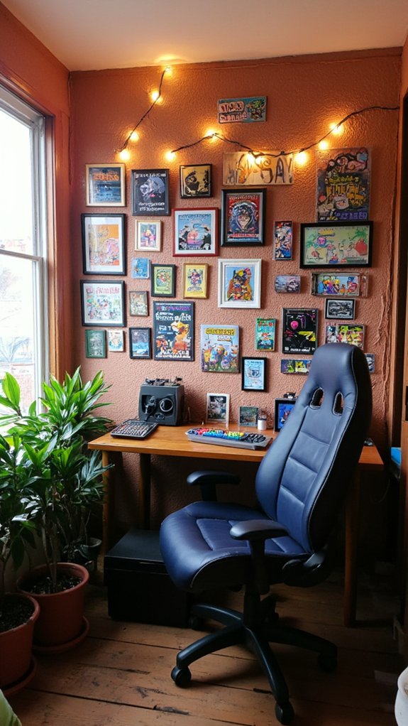 gaming memories photo wall