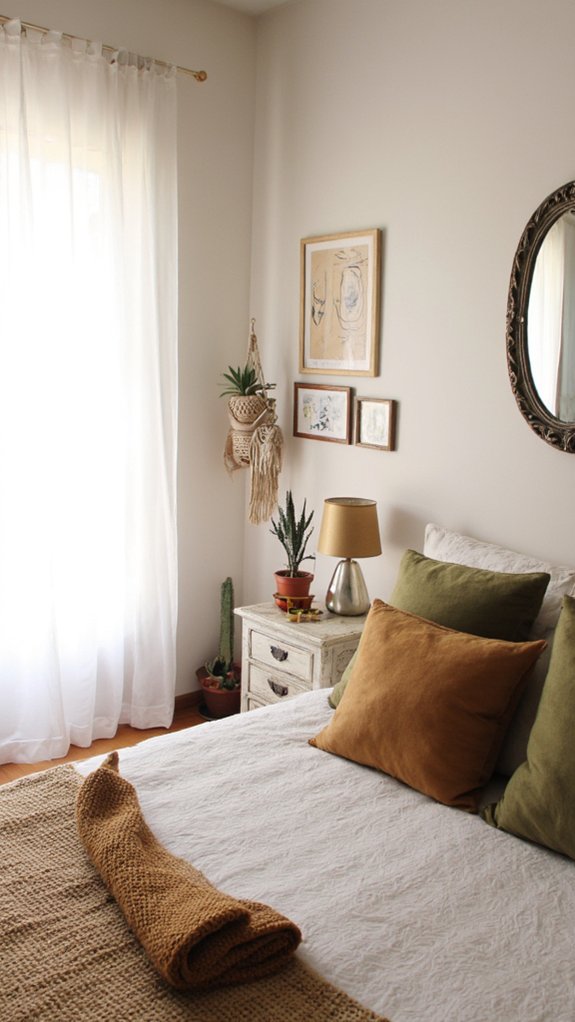 glamorous metallic decor accents