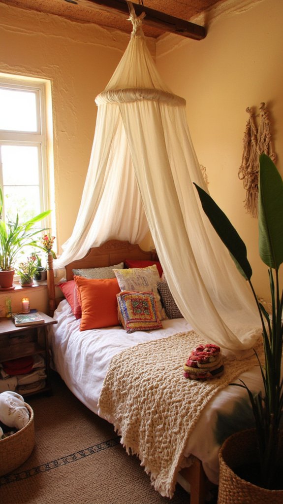 hang canopies for coziness