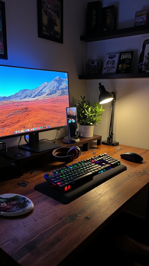 high tech gaming setup integration