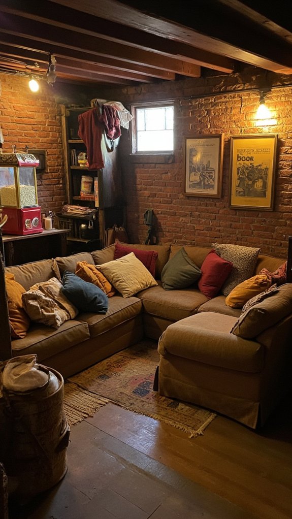 ideal basement theater location