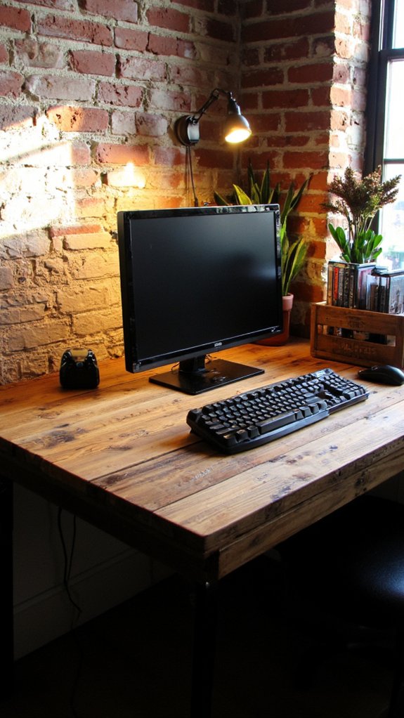 industrial chic gaming space