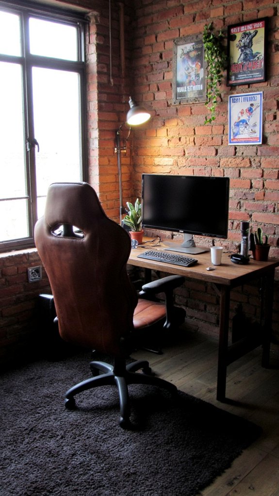 industrial chic gaming space