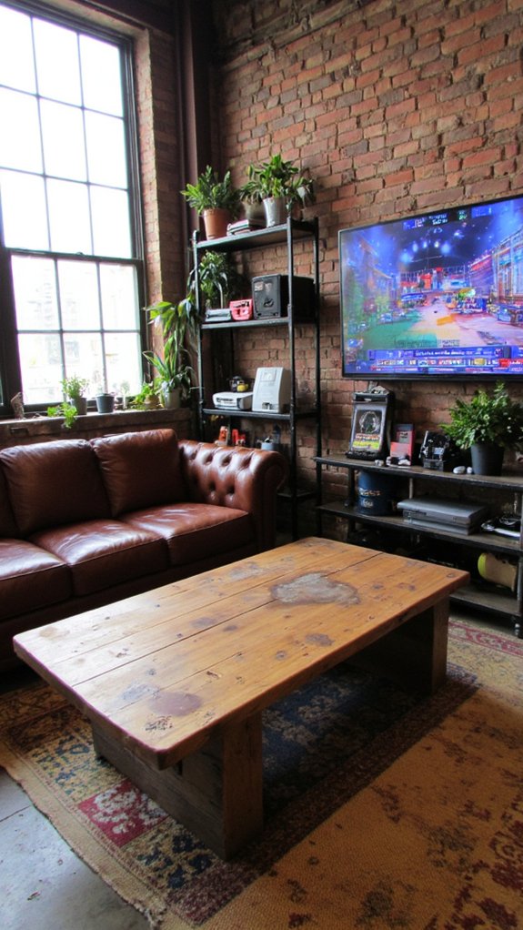industrial chic gaming space