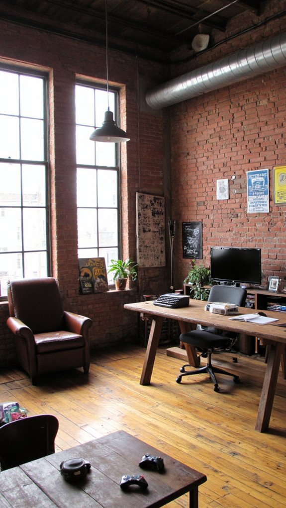 industrial game room office