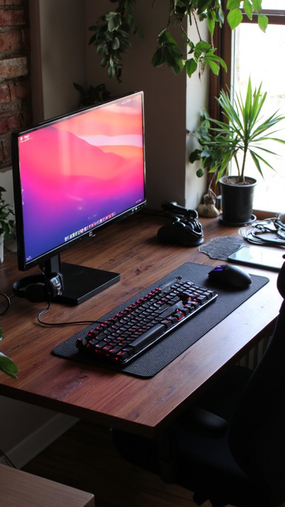 integrated technology gaming desk