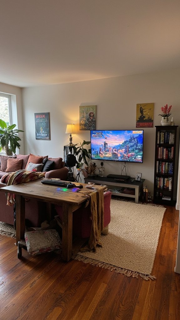 inviting open gaming space