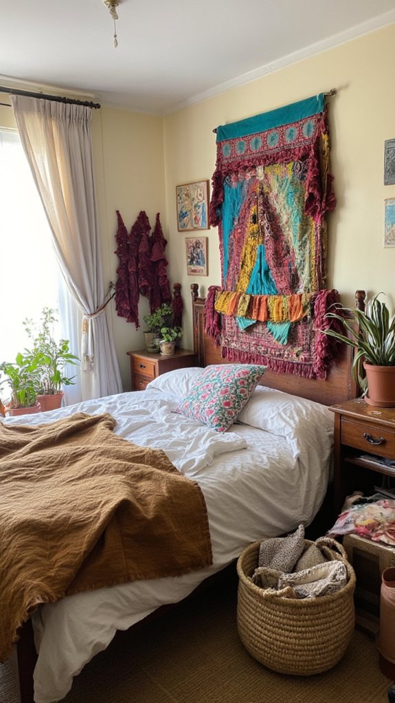 layered fabric headboard patterns