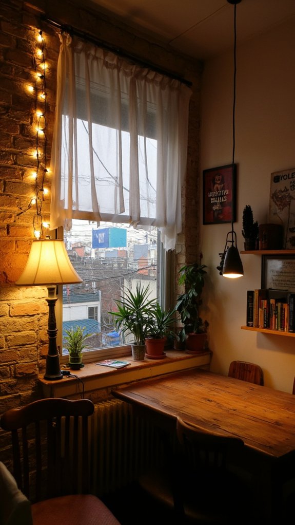 layered lighting enhances ambiance