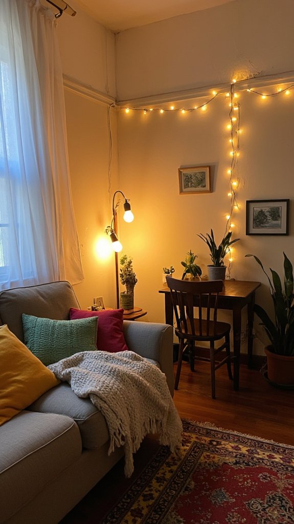 layered lighting enhances ambiance