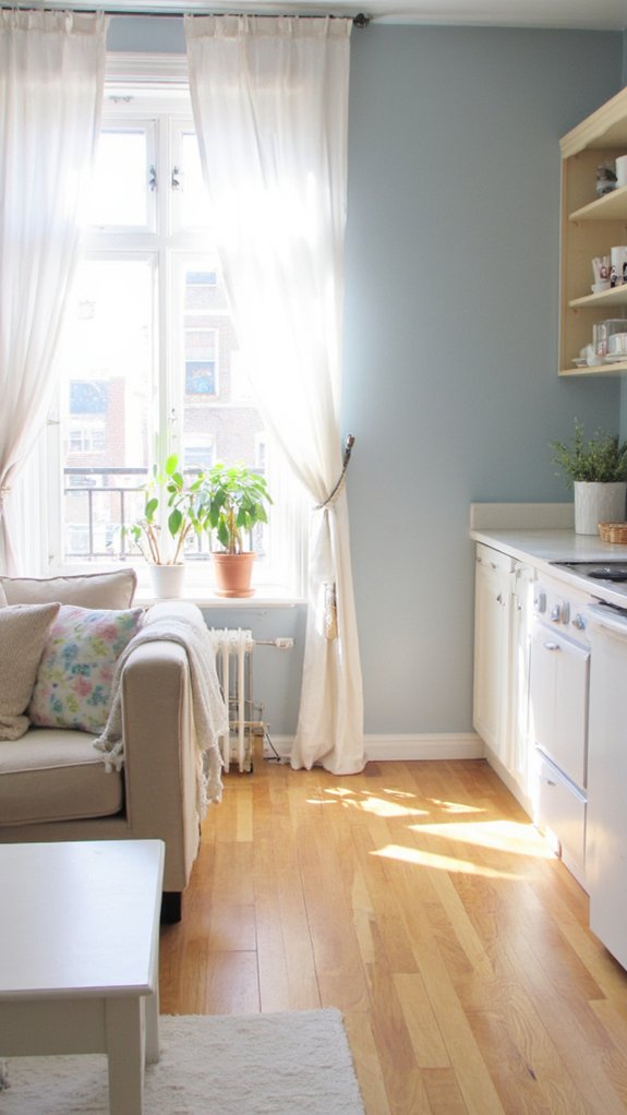 light colors enhance space