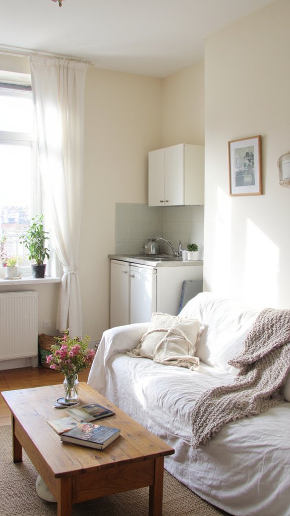 light colors enhance spaciousness