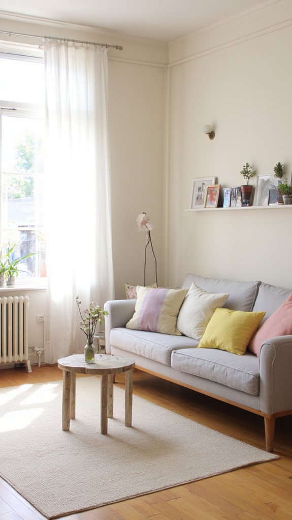 light colors enhance spaciousness