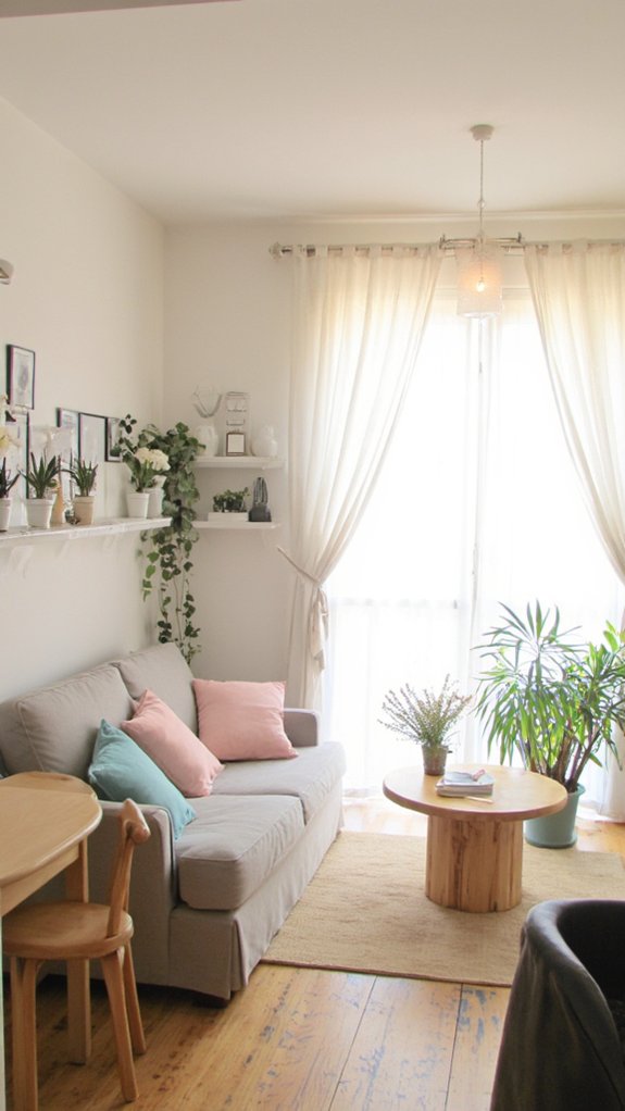 light colors enhance spaciousness