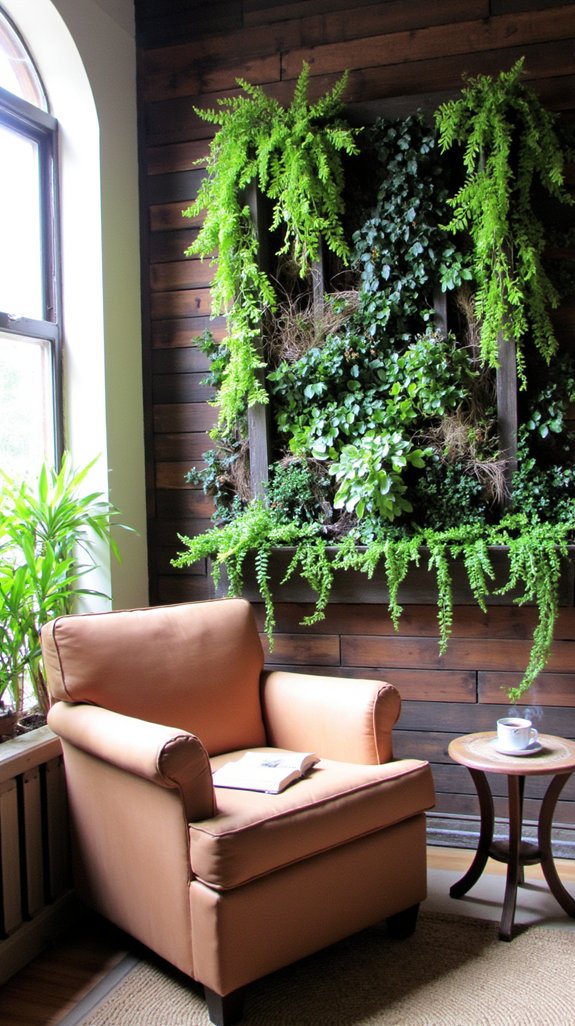 lush vertical garden retreat
