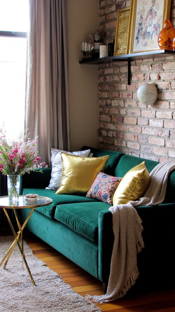 luxurious metallics and fabrics