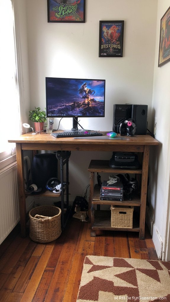 maximize gaming desk organization