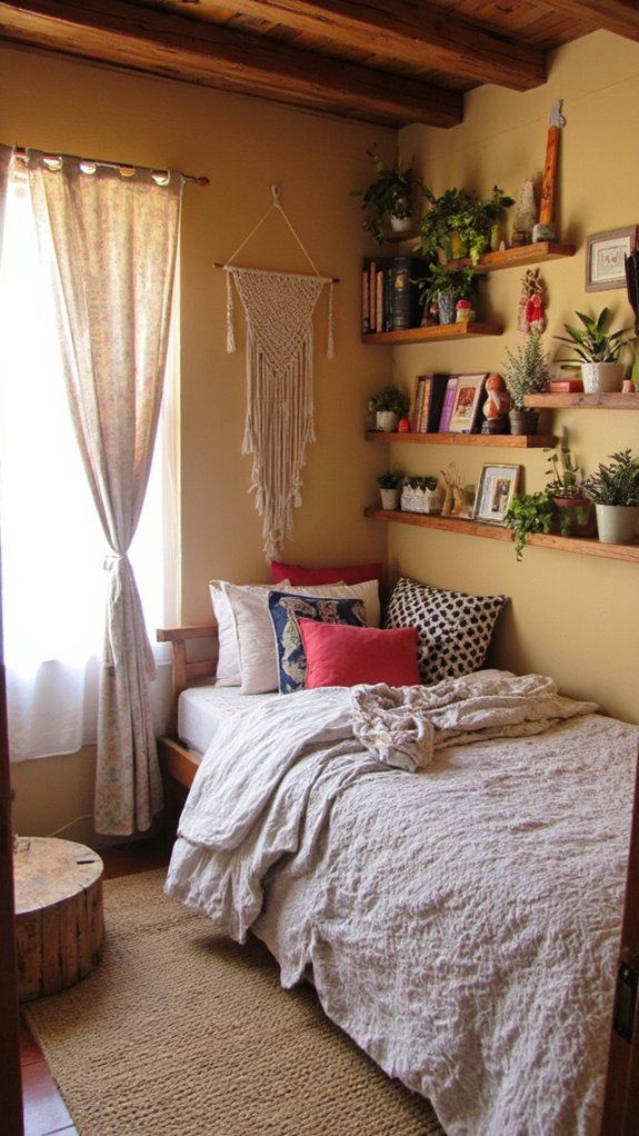 maximize space with shelves